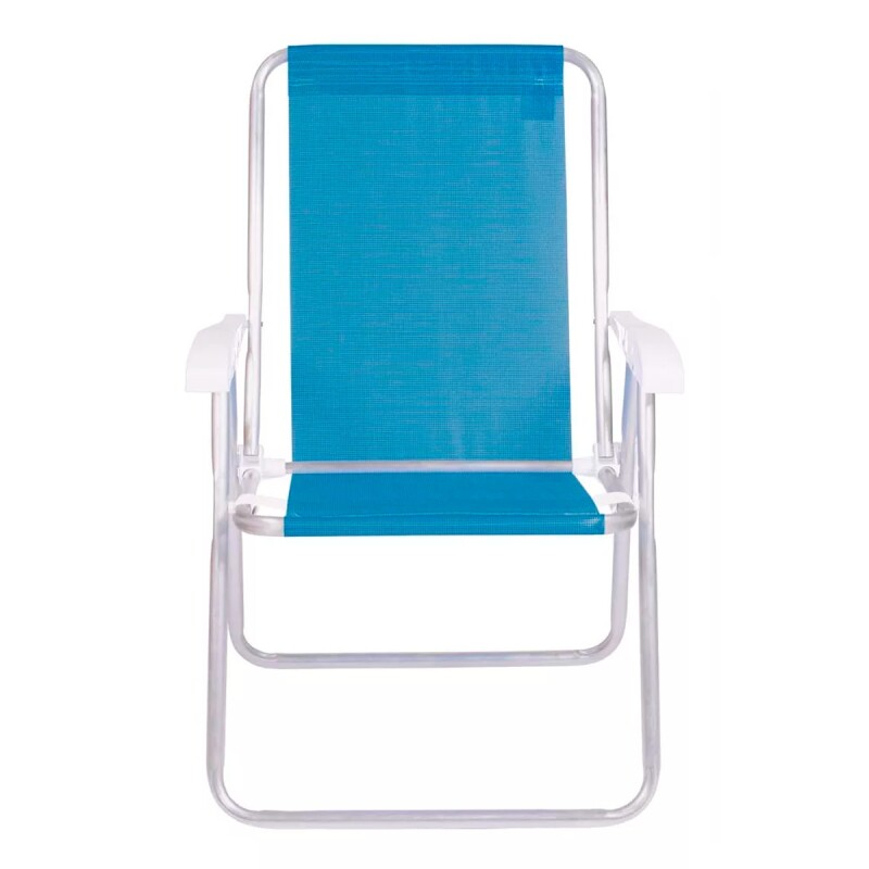 Set X 2 Sillas Altas Conforto Sannet Aluminio CELESTE