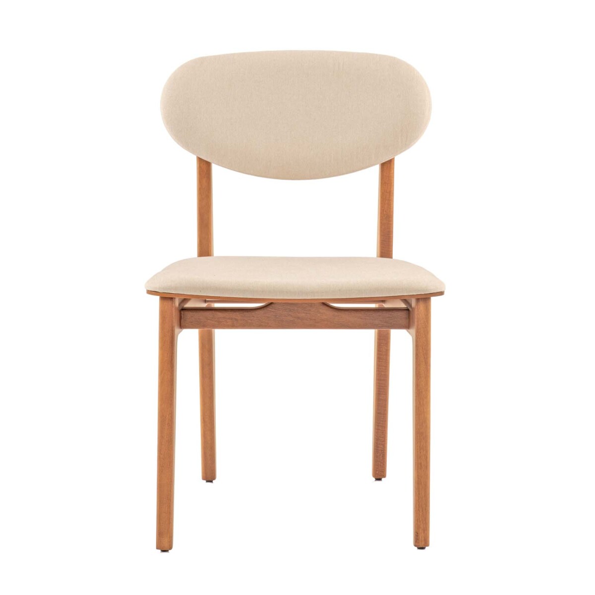 SILLA DE COMEDOR - MADERA-Y-POLIESTER MARRON GIULIA 
