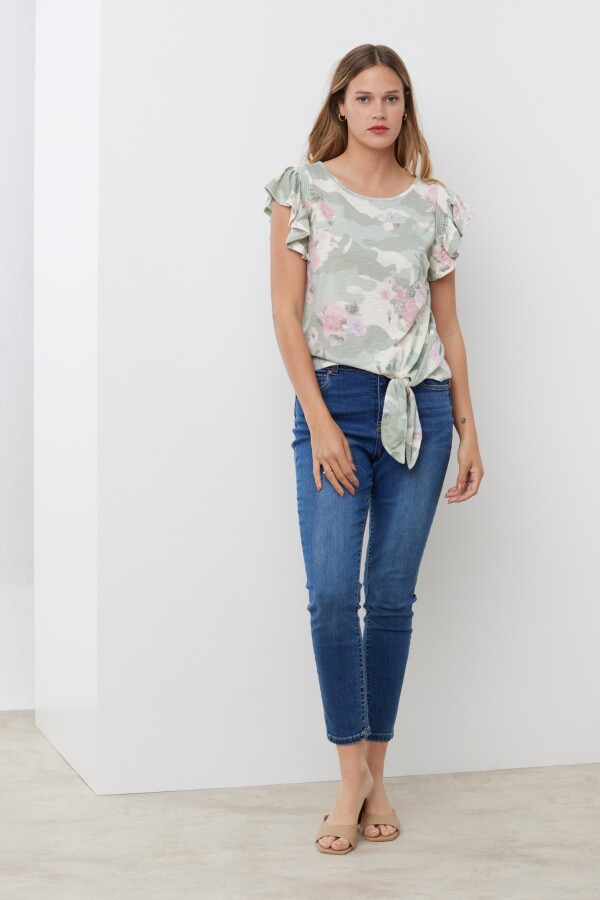 Remera Nudo VERDE/MULTI