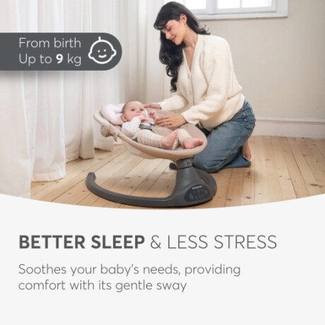 Mecedora electrica musical Codie Beige