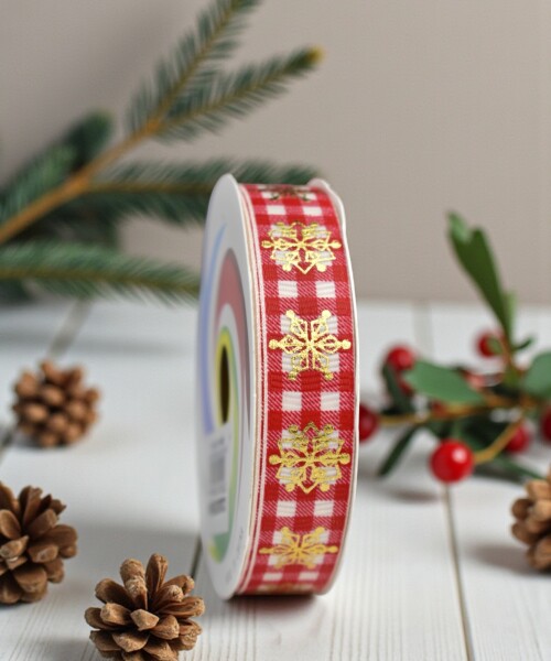 Cinta de regalo navidad 1.5cm*2.6m DISEÑO 3