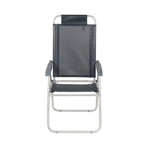 Silla Plegable de Aluminio 4 Posición GRIS