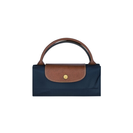 Longchamp -Bolso de viaje Longchamp plegable con cierre y asa corta, Le pliage Azul