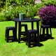 Set x4 Banquetas Bela Vista NEGRO