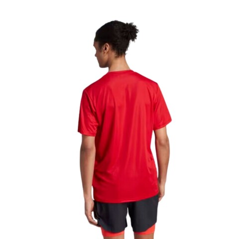 T´SHIRT M/C S-2XL SCARLET/BK