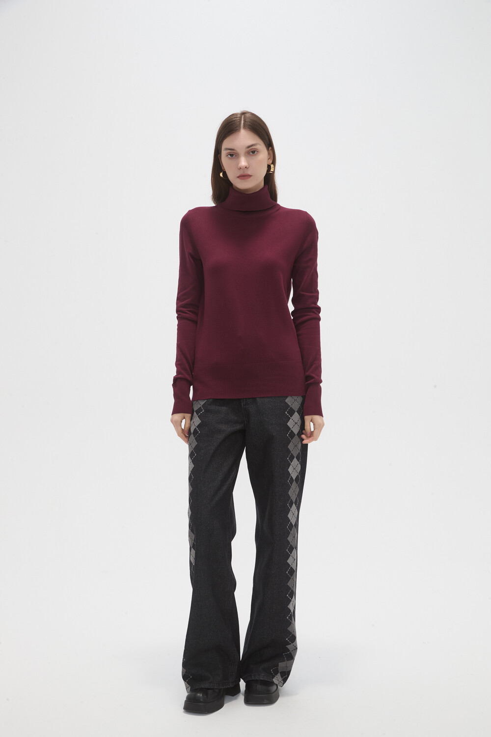 Polera Tivana Cereza Oscuro