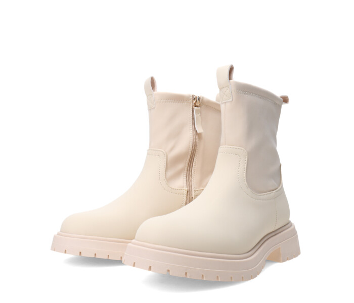 Bota SITKA con simil cuero elastizado Beige