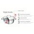Bateria de Cocina Tramontina Allegra Acero Inoxidable Triple Fondo Bateria de Cocina Tramontina Allegra Acero Inoxidable Triple Fondo