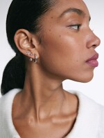 Conjunto De Pendientes Plateados plateado