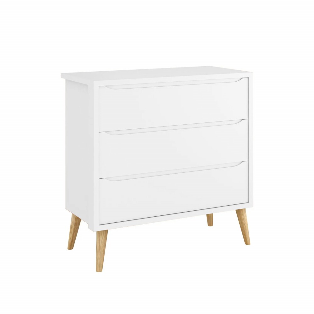 Cómoda 3 cajones Infantil - Theo Blanco