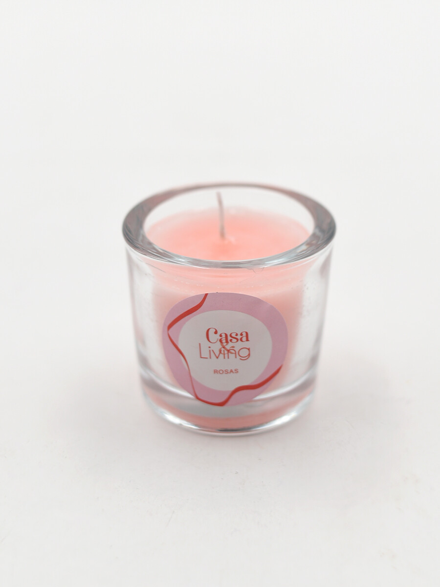 VELA VOTIVO ROSAS - ROSADO 