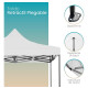 Gazebo Plegable Toldo Super Reforzado 2x2x2 Filtro Uv Pf Blanco