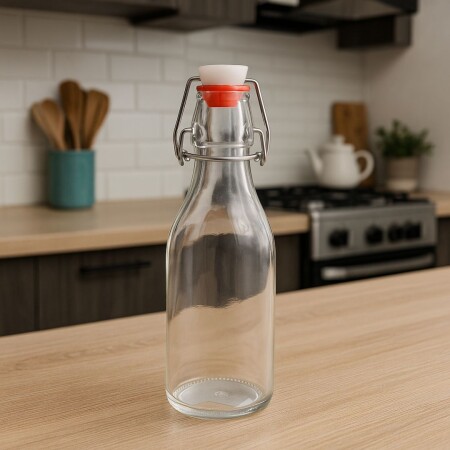 BOTELLA DE VIDRIO CON TAPON 250ML BOTELLA DE VIDRIO CON TAPON 250ML