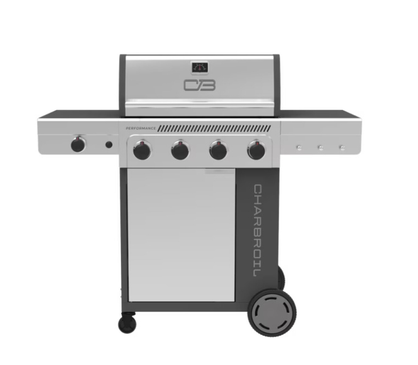 PARRILLA A GAS 4 QUEMADORES CON ANAFE PERFORMANCE 41000 BTU 
