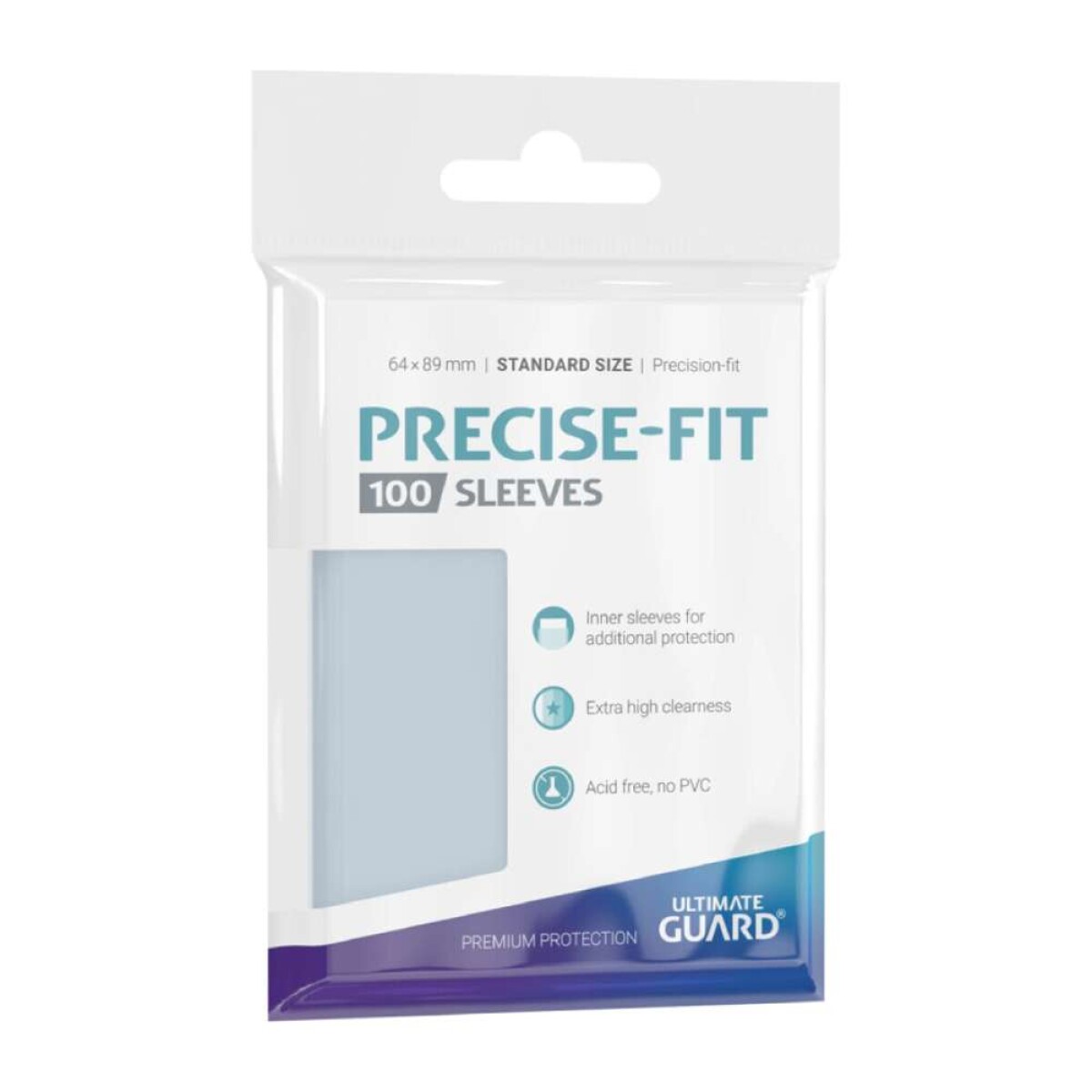 Ultimate Guard - 100 sleeves Precise Fit Standard Size - Transparent 