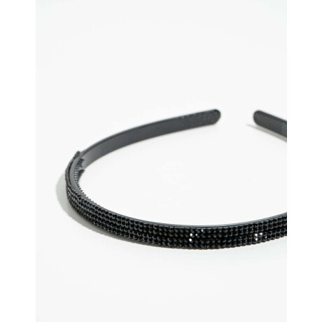 Vincha Acrílicos Facetados Negro