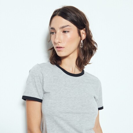 REMERA LAGUNARIA Gris Claro Melange