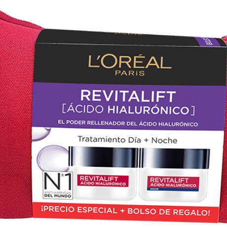 Pack rutina rostro L´oréal Revitalift ácido hialurónico Día+Noche