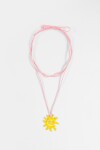 Collar cordón sun espiral amarillo