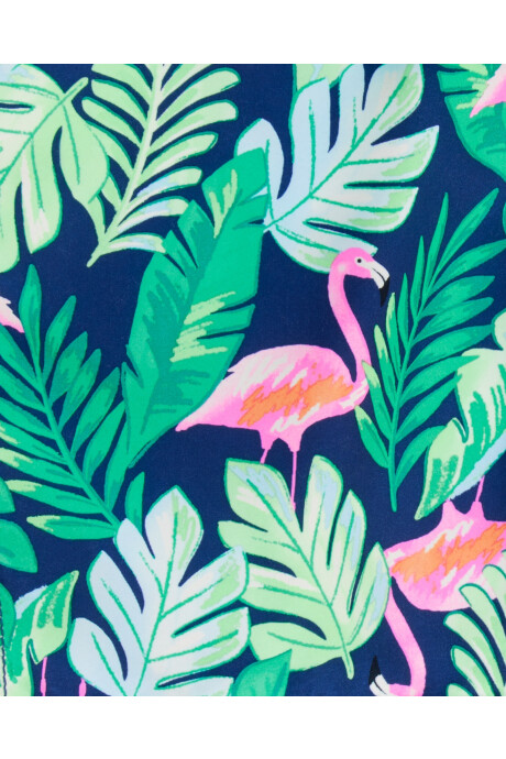 Short de baño, con protección UPF 50+, diseño tropical Sin color