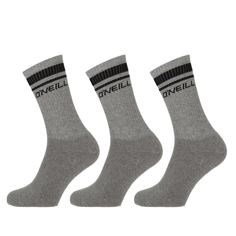 Medias Oneill Sport Socks Strip X3 - Gris Medias Oneill Sport Socks Strip X3 - Gris