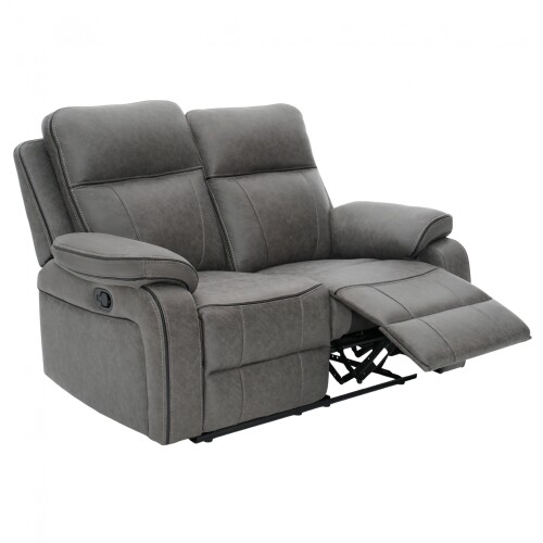 Sillón Recliner Apollo - 2 Cuerpos Marrón Gris