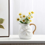 FLORERO JARRITA CERAMICA 13x10.5x11CM NATURAL FLORERO JARRITA CERAMICA 13x10.5x11CM NATURAL