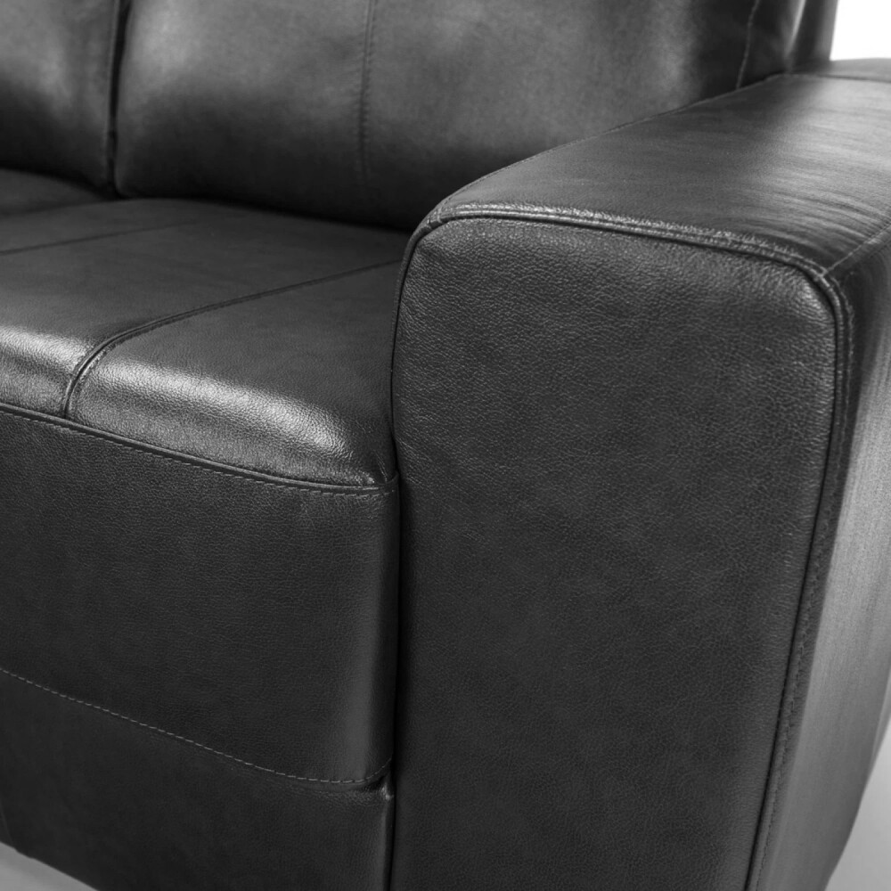 Sillón Lux - 3 Cuerpos Negro - Chaise Derecho