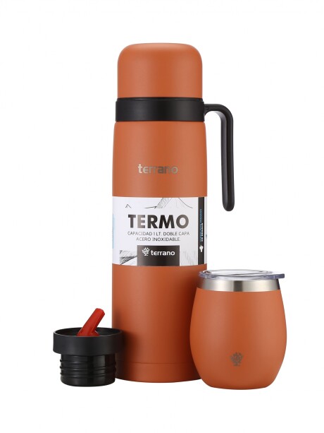 Kit Termo Manija Rigida + Mate con Tapa Terracota