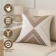 Funda de almohadones lisa 43 x 43 cm RAYAS BEIGE