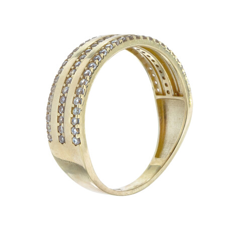 Anillo de oro 10 ktes con circonias. Anillo de oro 10 ktes con circonias.