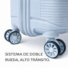 Set Valijas De Viaje Rígidas 2 Piezas Carry On 14” Y Valija 20” Celeste