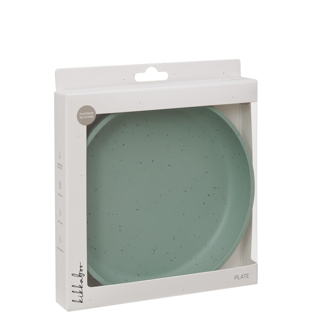 Plato Silicona Kikkaboo Verde