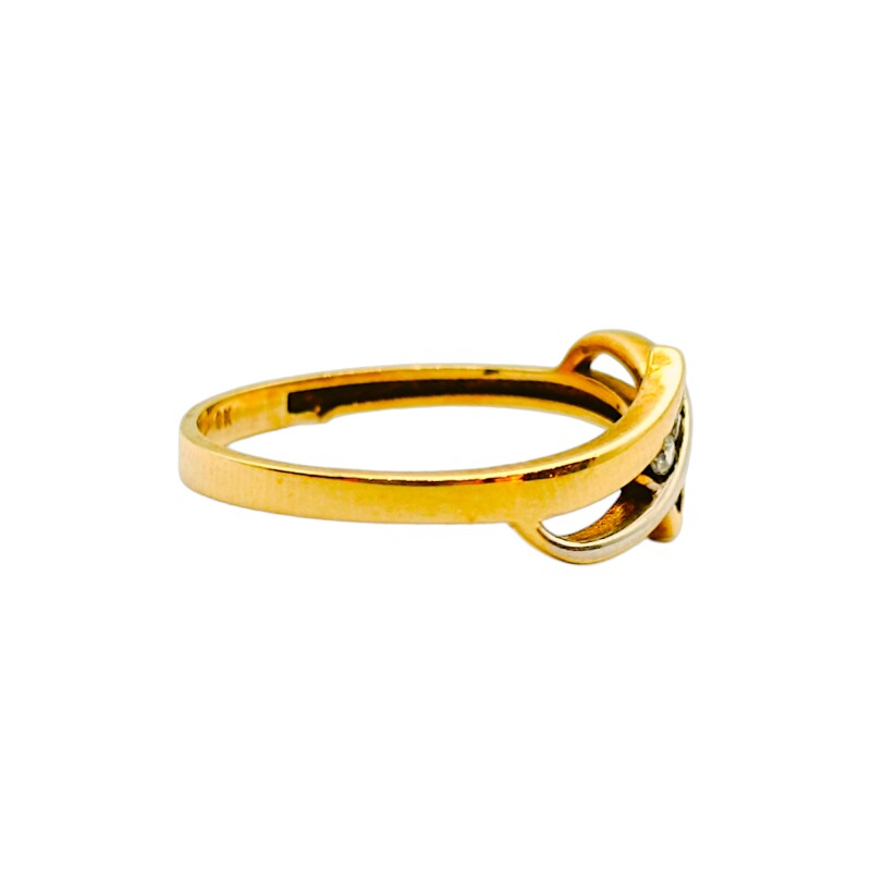 Anillo-Oro bajo-Piedra circonia-AN8038 conpiedra