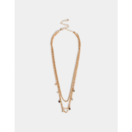 Collares Cortos Con corazón Dorado