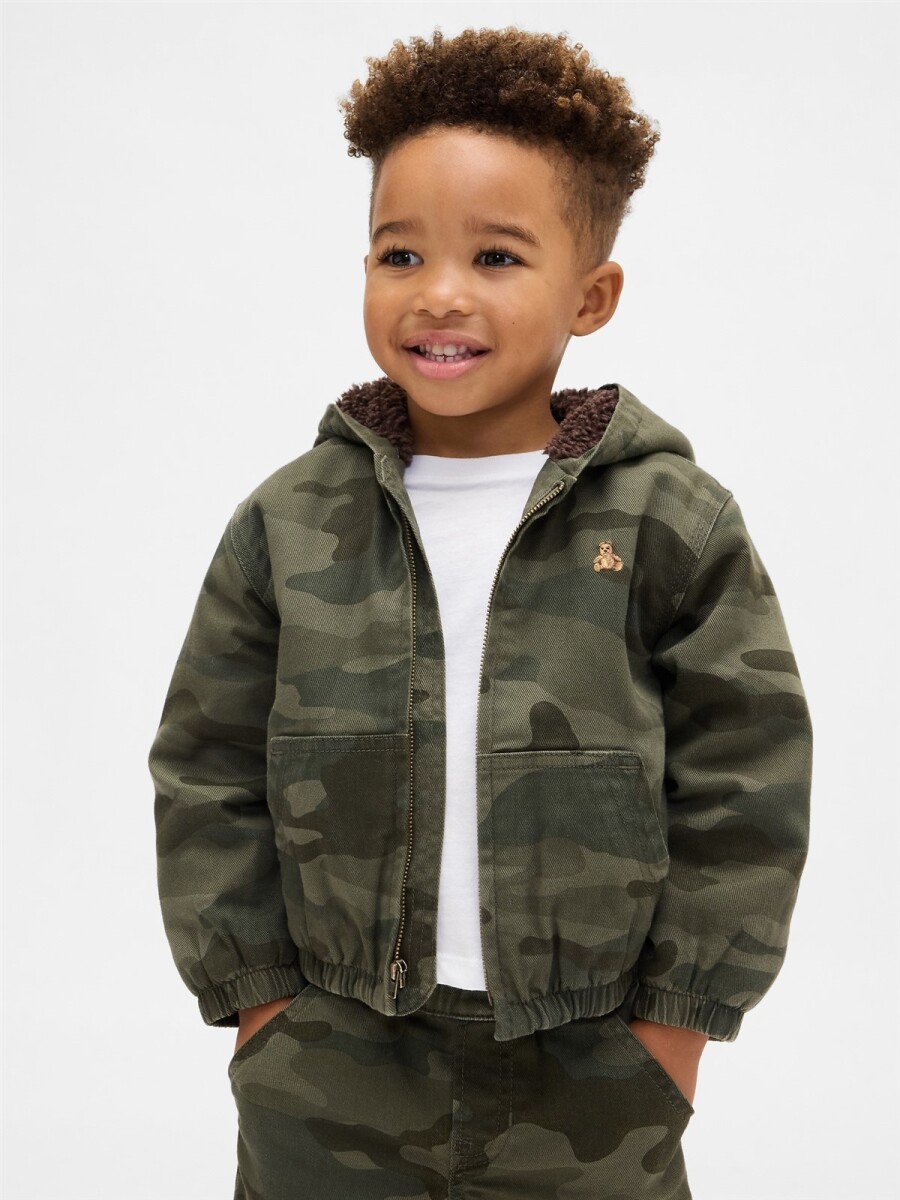 Campera Con Corderito Toddler Niño - Camo 