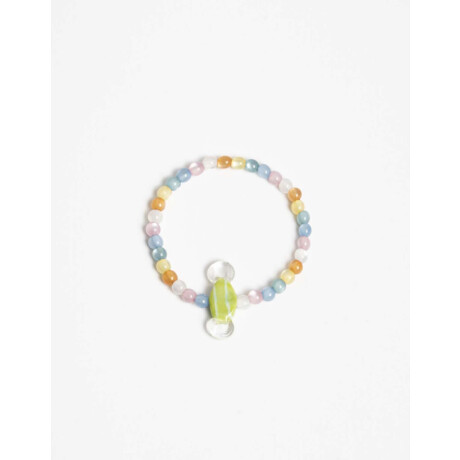 Pulsera Elástica Beads Para Niñas Combinacion Multicolor