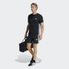 Remera Adidas Workout Essentials Base 3 Rayas Negro