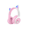Auriculares inalámbricos diseño orejas de gato LED rosa Auriculares Inalámbricos Diseño Orejas De Gato Led Rosa