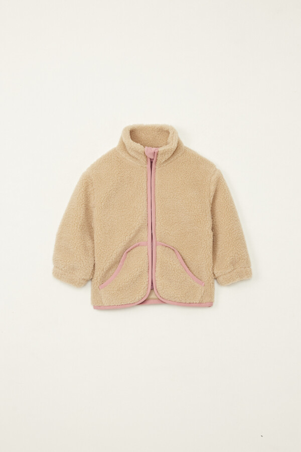 Campera sherpa Tostado