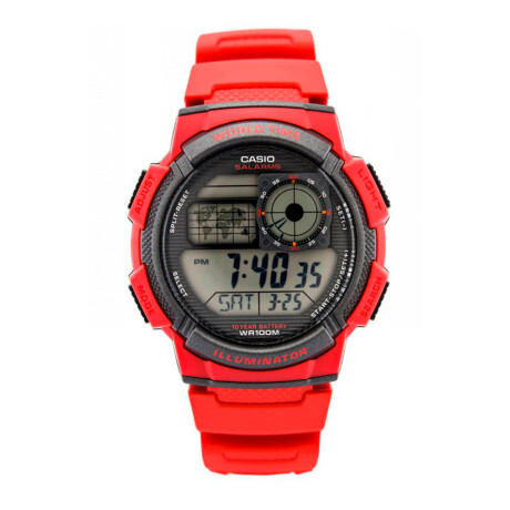 Reloj CASIO AE1000W-4AVDF Resina Rojo Esfera 46mm 0
