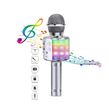 Microfono Bluetooth C/ Parlante Cilindro Karaoke Microfono Bluetooth C/ Parlante Cilindro Karaoke