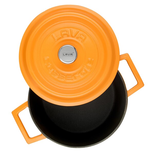 Cacerola Redonda 20CM Naranja Lavacast