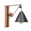 APLIQUE CELEIRO 1L E27 NEGRO Y MADERA D20CM APLIQUE CELEIRO 1L E27 NEGRO Y MADERA D20CM