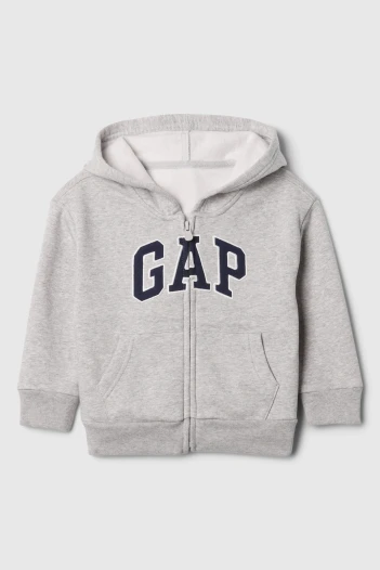 Canguro Con Cierre Logo Gap Toddler Niño Light Heather Grey B08