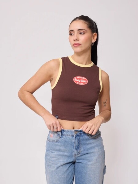 MUSCULOSA RUSTY BELIN CHOCOLATE