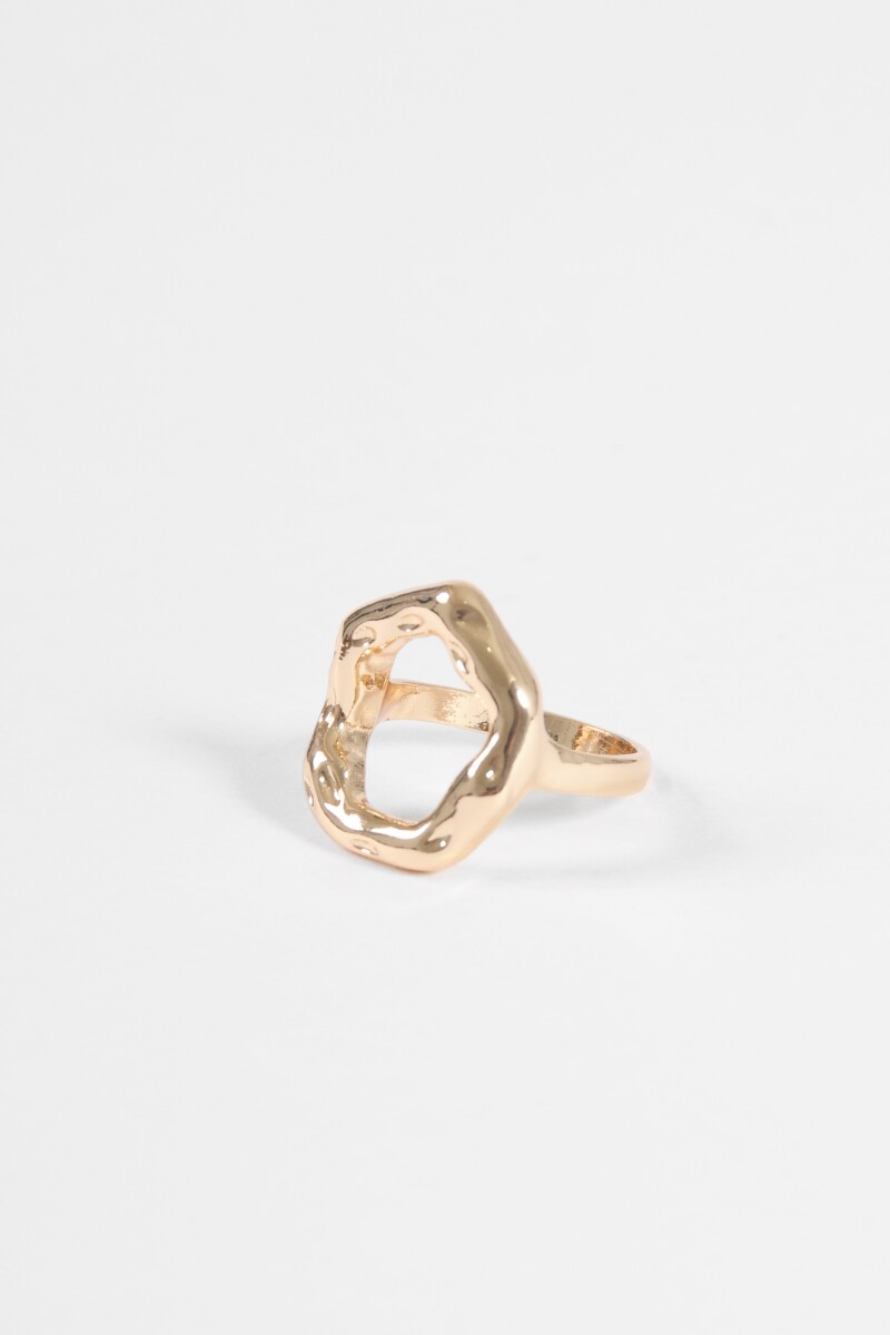 Anillo round dorado