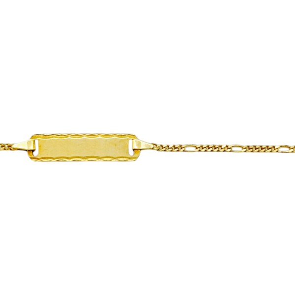 Pulsera Identidad Cartier -Oro bajo-Sin Piedra-PU8022 sinpiedra