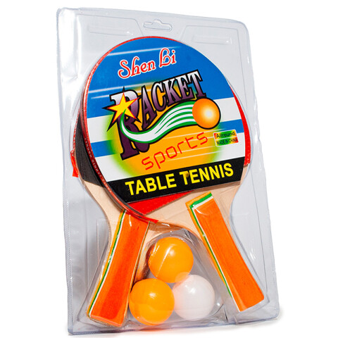 Ping Pong Set son 3 pelotas 21*28 cm Ping Pong Set Son 3 Pelotas 21*28 Cm