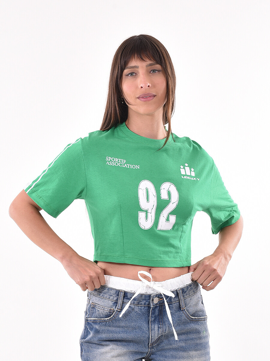 REMERA BRADA - VERDE 